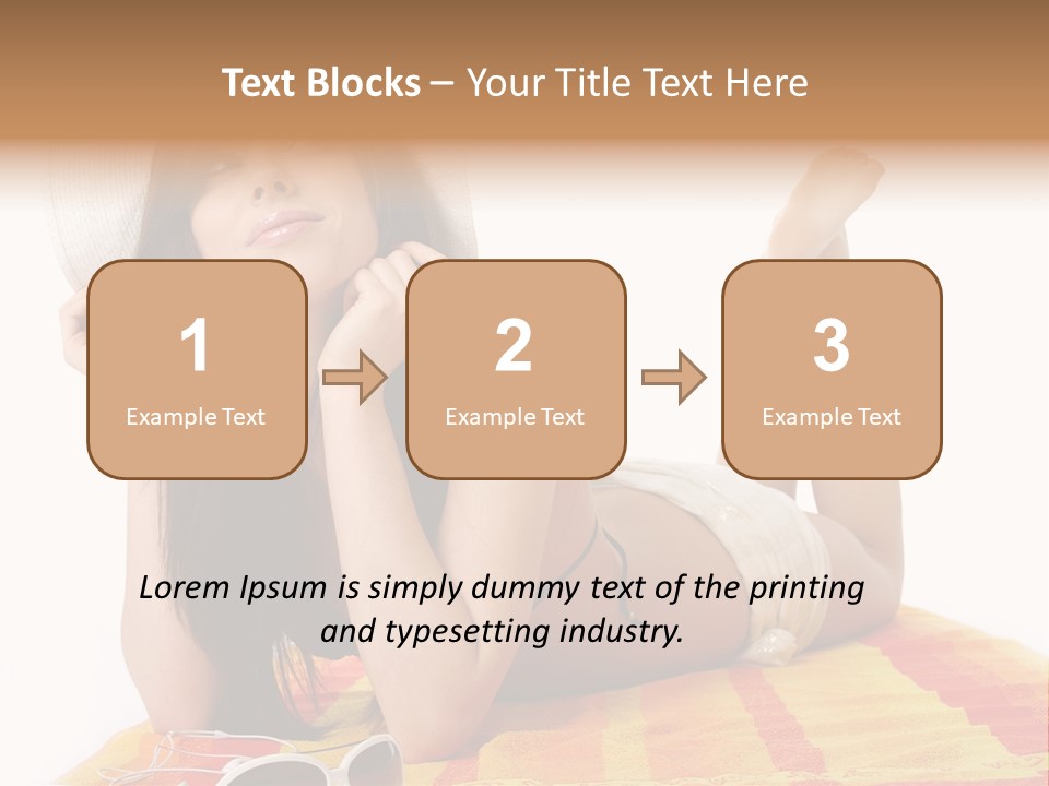 Bikini Girl Summer PowerPoint Template