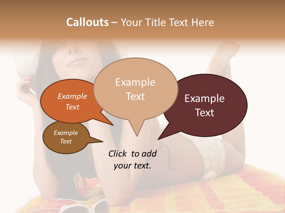 Bikini Girl Summer PowerPoint Template