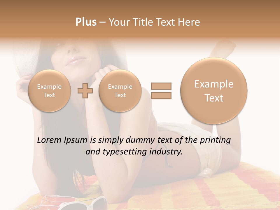 Bikini Girl Summer PowerPoint Template