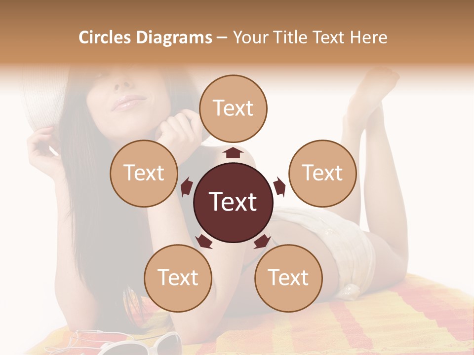 Bikini Girl Summer PowerPoint Template