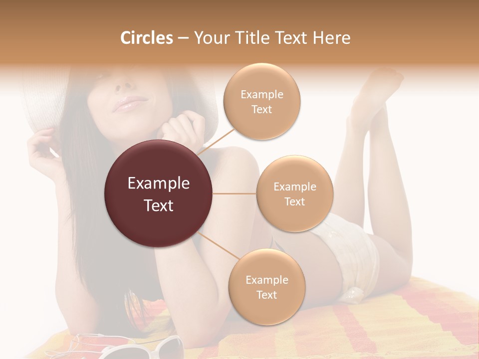 Bikini Girl Summer PowerPoint Template