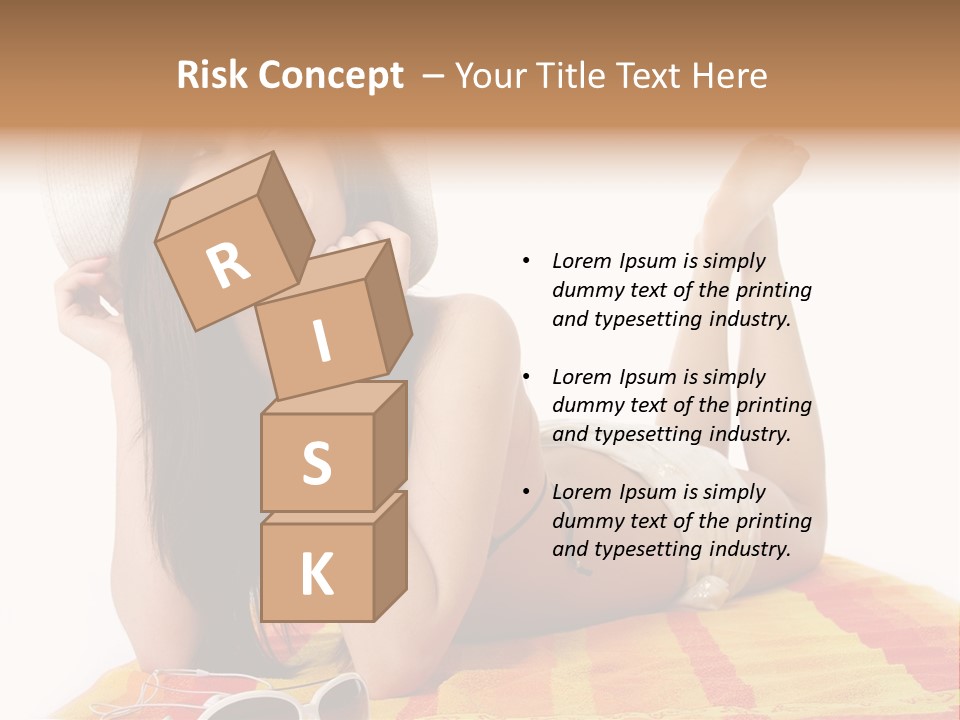 Bikini Girl Summer PowerPoint Template