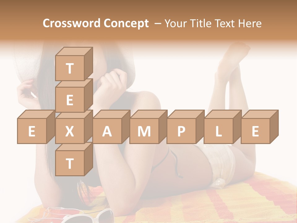 Bikini Girl Summer PowerPoint Template