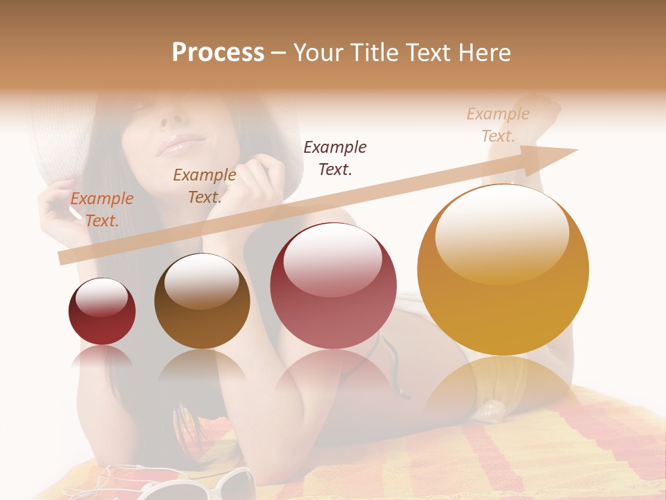 Bikini Girl Summer PowerPoint Template