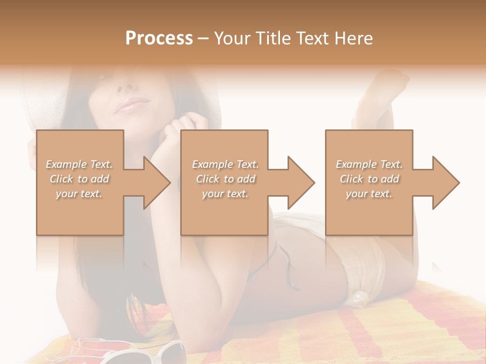 Bikini Girl Summer PowerPoint Template