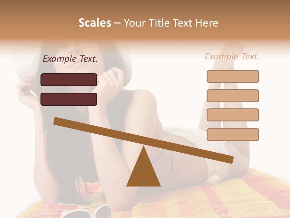 Bikini Girl Summer PowerPoint Template