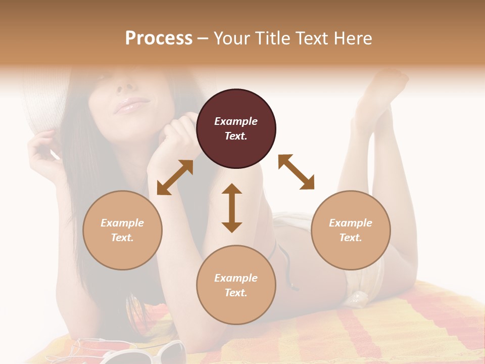 Bikini Girl Summer PowerPoint Template