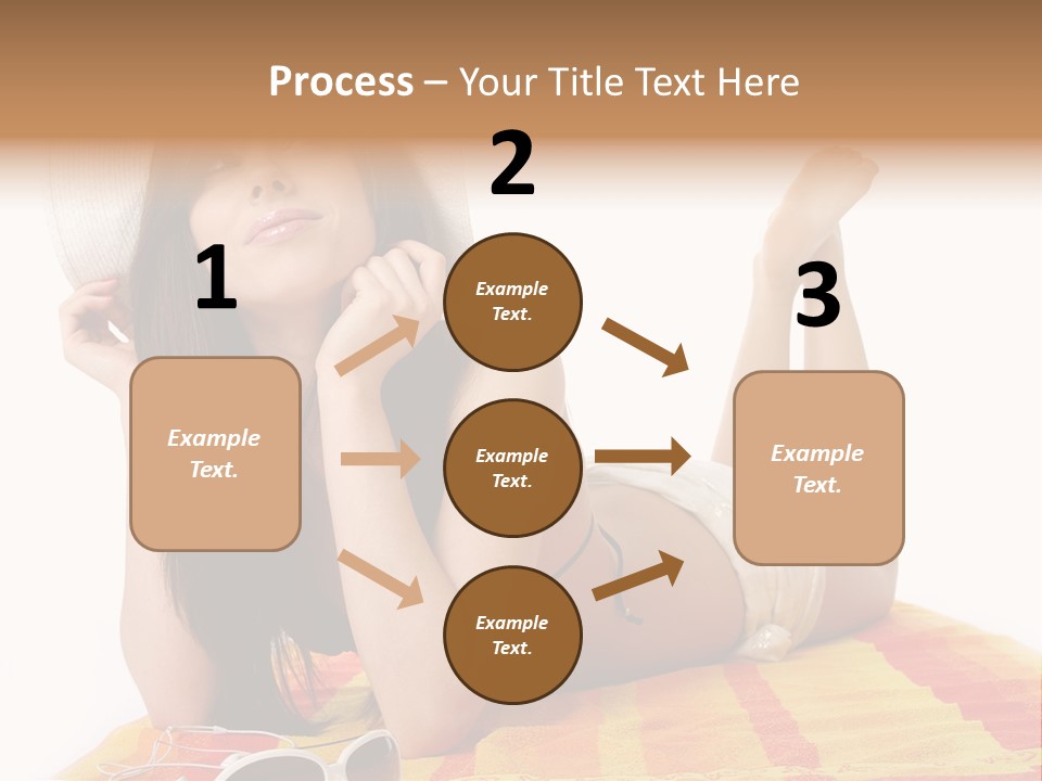 Bikini Girl Summer PowerPoint Template