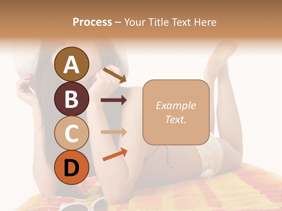 Bikini Girl Summer PowerPoint Template