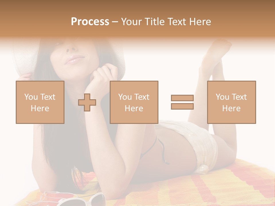 Bikini Girl Summer PowerPoint Template