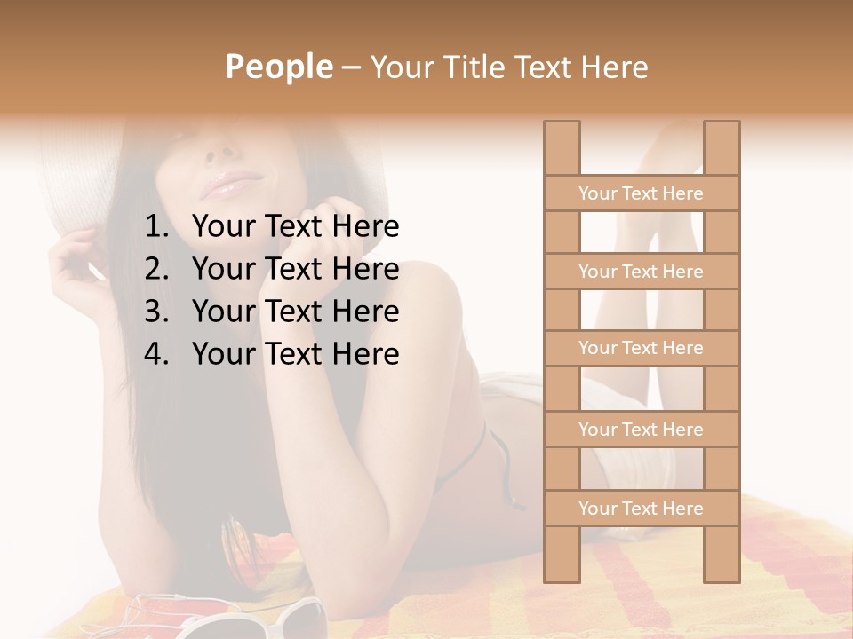 Bikini Girl Summer PowerPoint Template