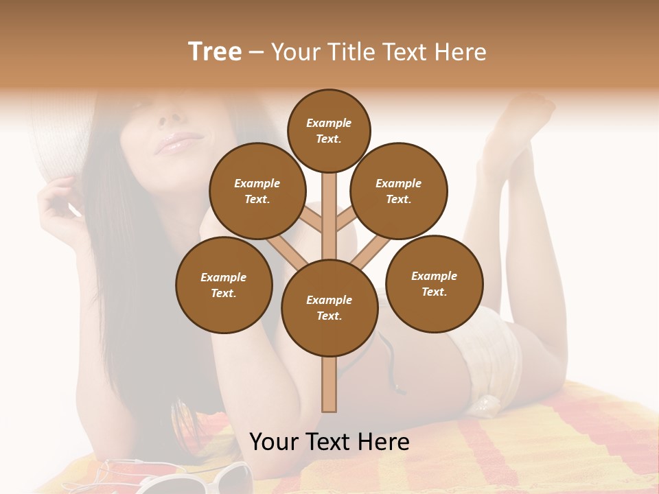 Bikini Girl Summer PowerPoint Template