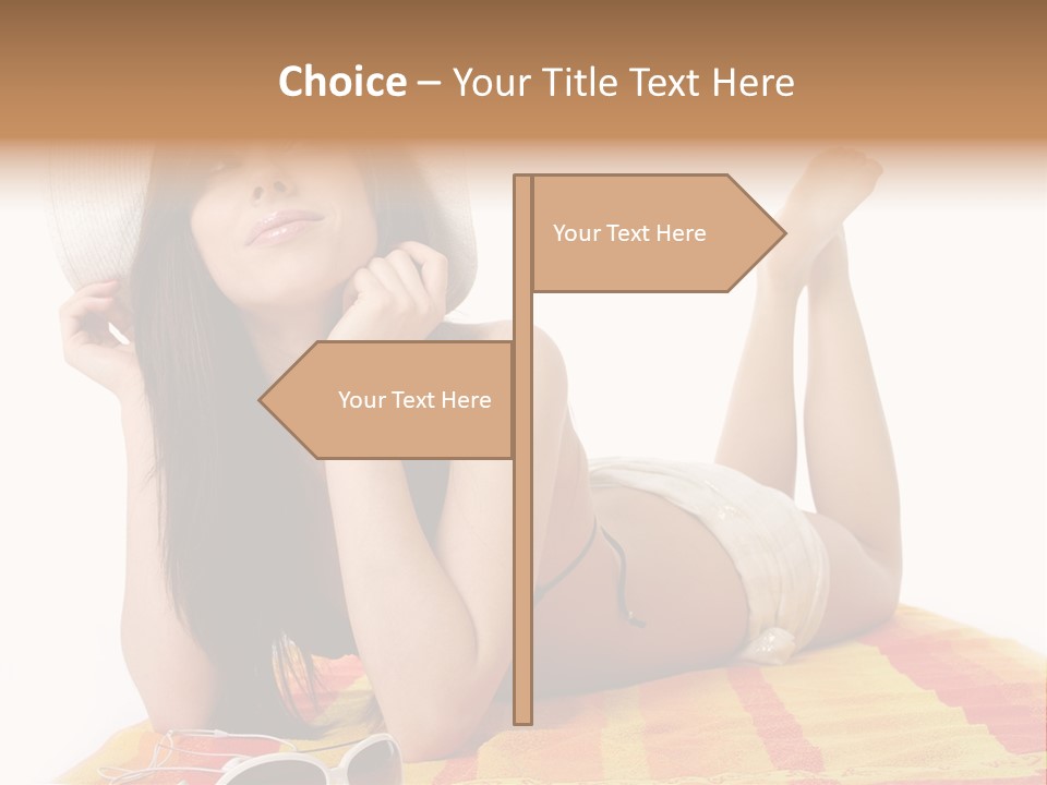 Bikini Girl Summer PowerPoint Template