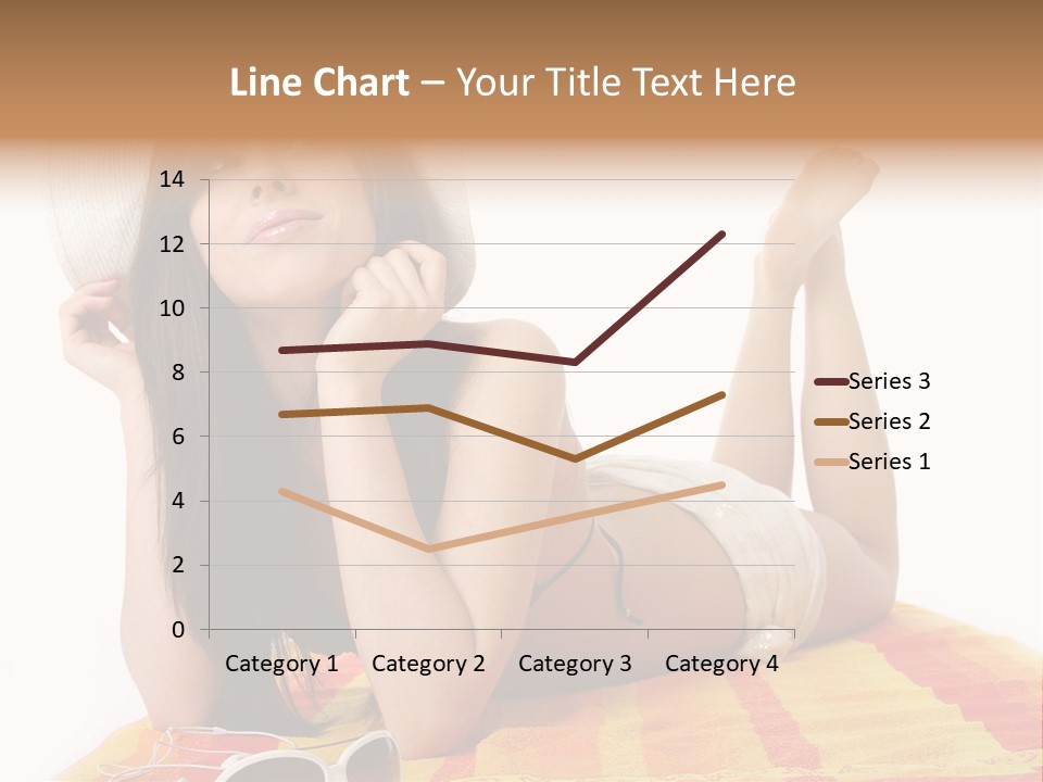 Bikini Girl Summer PowerPoint Template