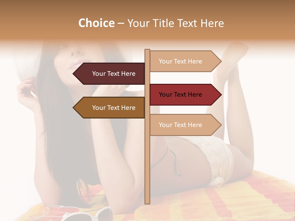 Bikini Girl Summer PowerPoint Template