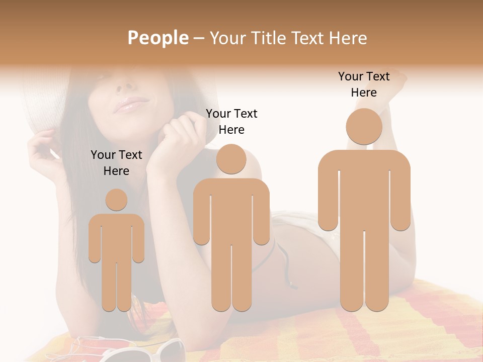 Bikini Girl Summer PowerPoint Template