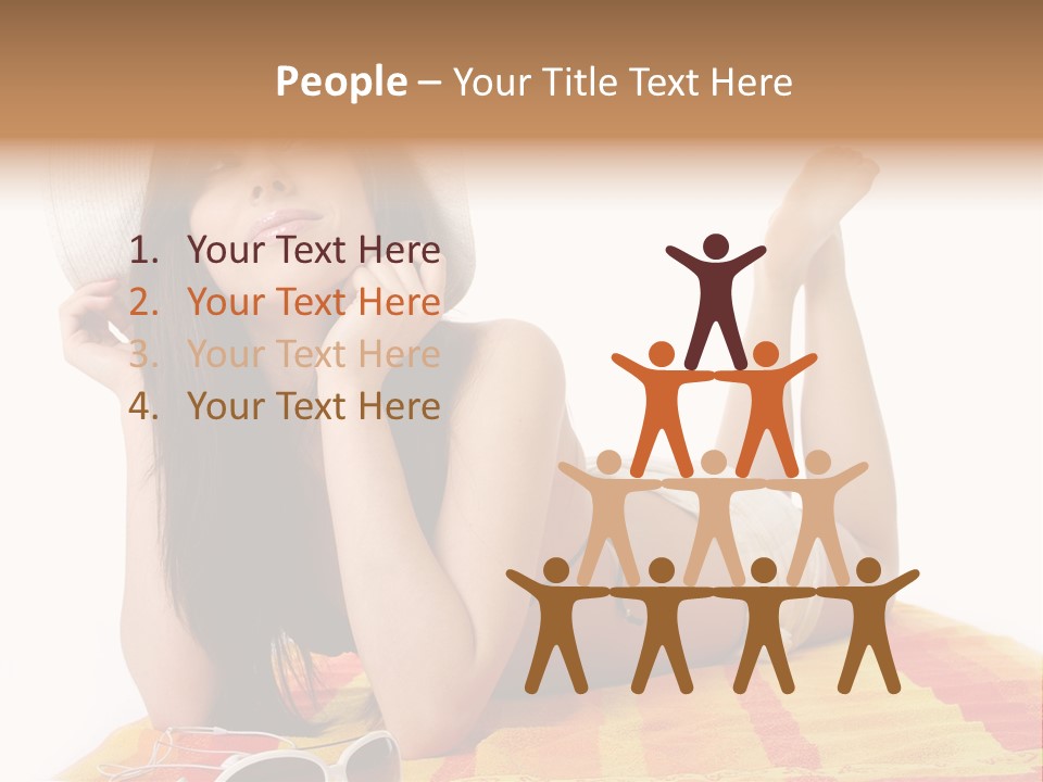 Bikini Girl Summer PowerPoint Template