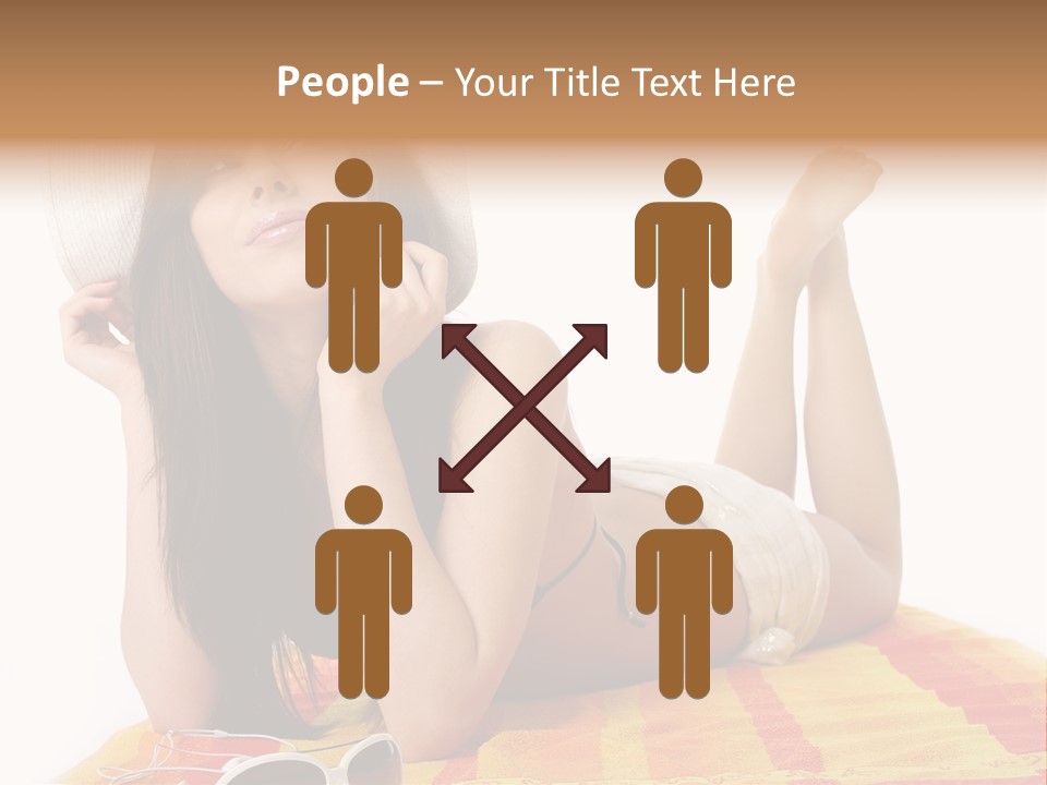 Bikini Girl Summer PowerPoint Template