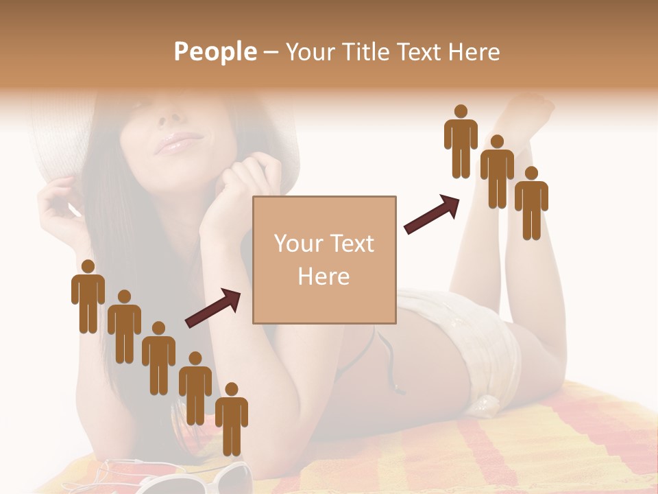 Bikini Girl Summer PowerPoint Template