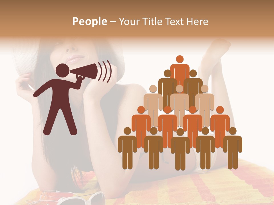 Bikini Girl Summer PowerPoint Template