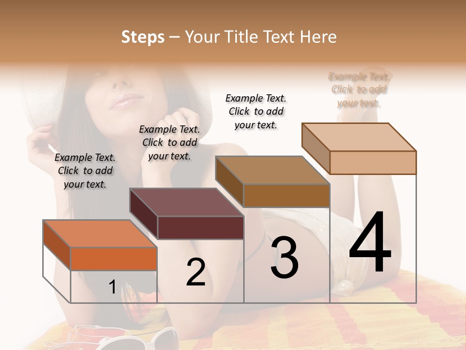 Bikini Girl Summer PowerPoint Template