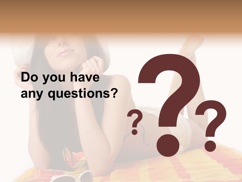 Bikini Girl Summer PowerPoint Template