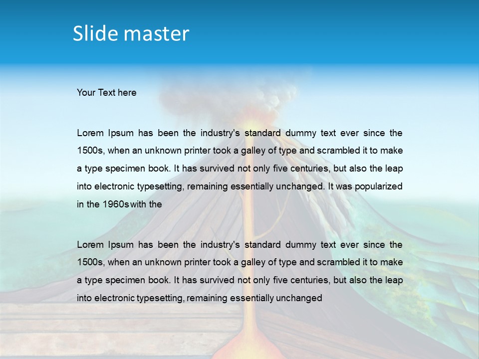 Fracture Explosion Layer PowerPoint Template