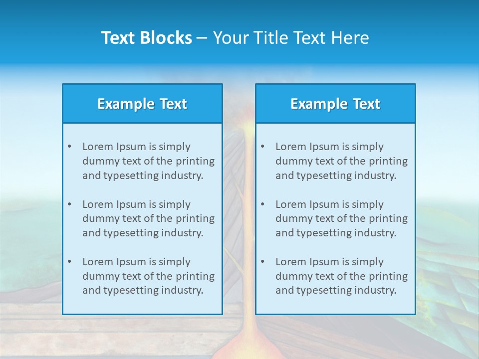 Fracture Explosion Layer PowerPoint Template