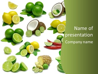 Isolated Chili Pile PowerPoint Template