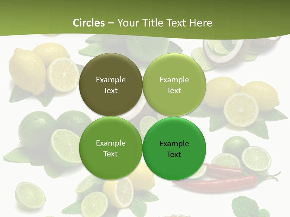 Isolated Chili Pile PowerPoint Template