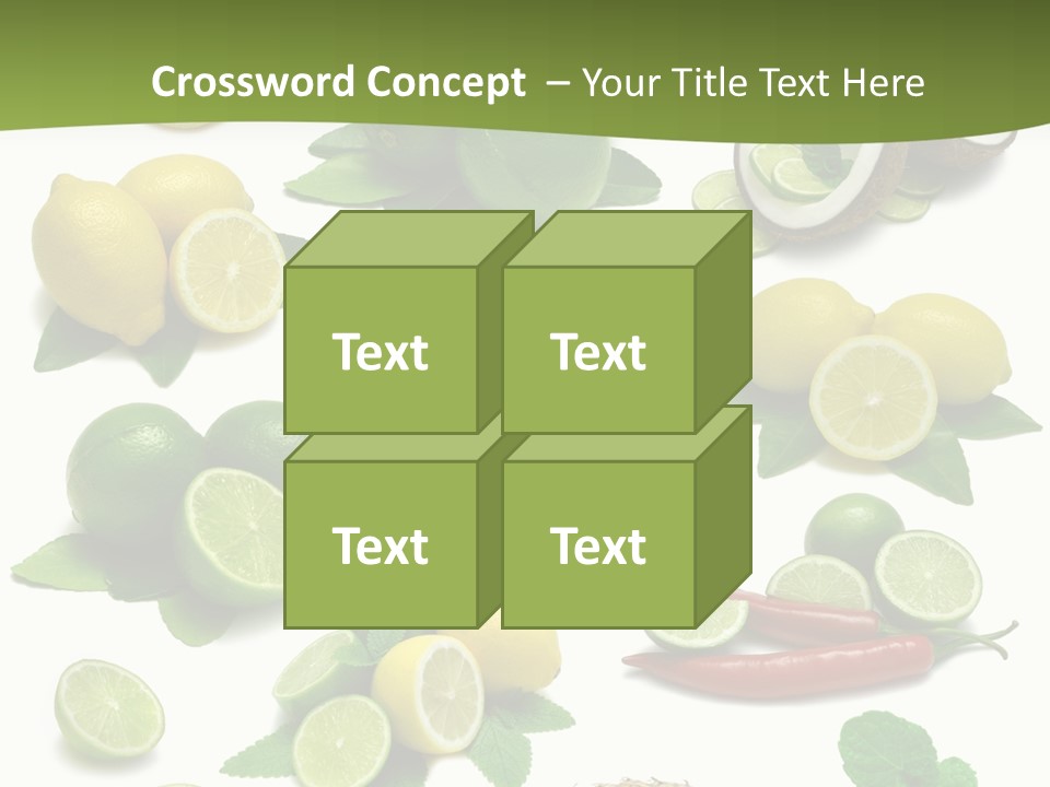 Isolated Chili Pile PowerPoint Template