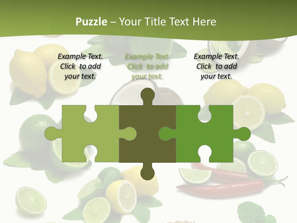 Isolated Chili Pile PowerPoint Template