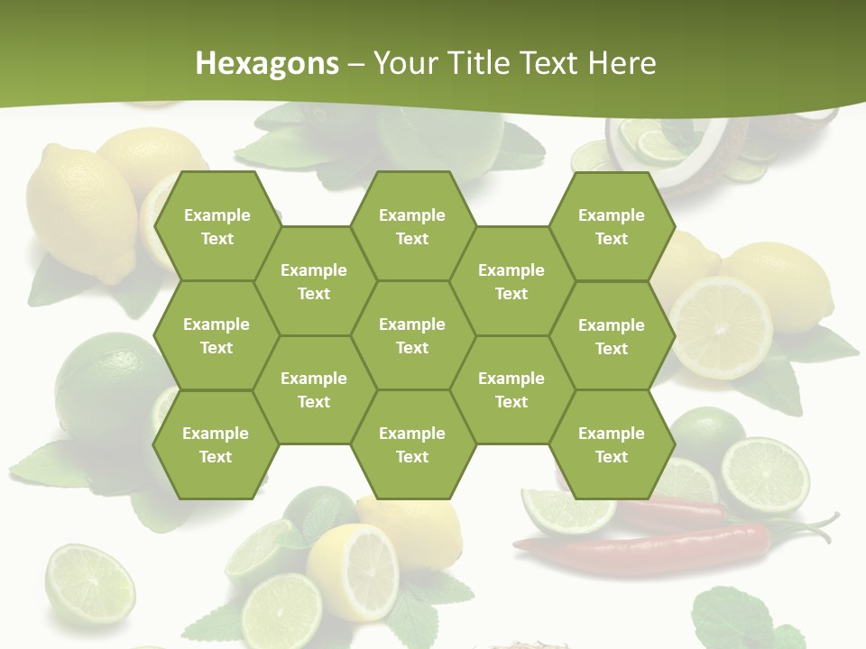 Isolated Chili Pile PowerPoint Template