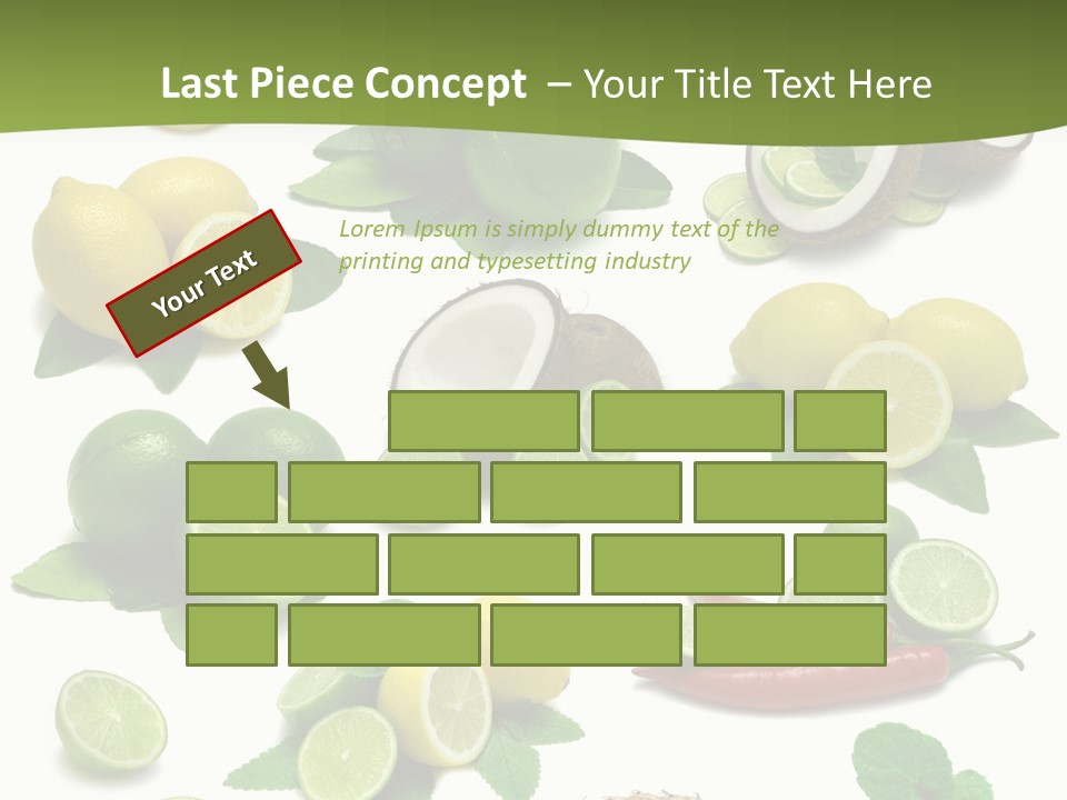 Isolated Chili Pile PowerPoint Template