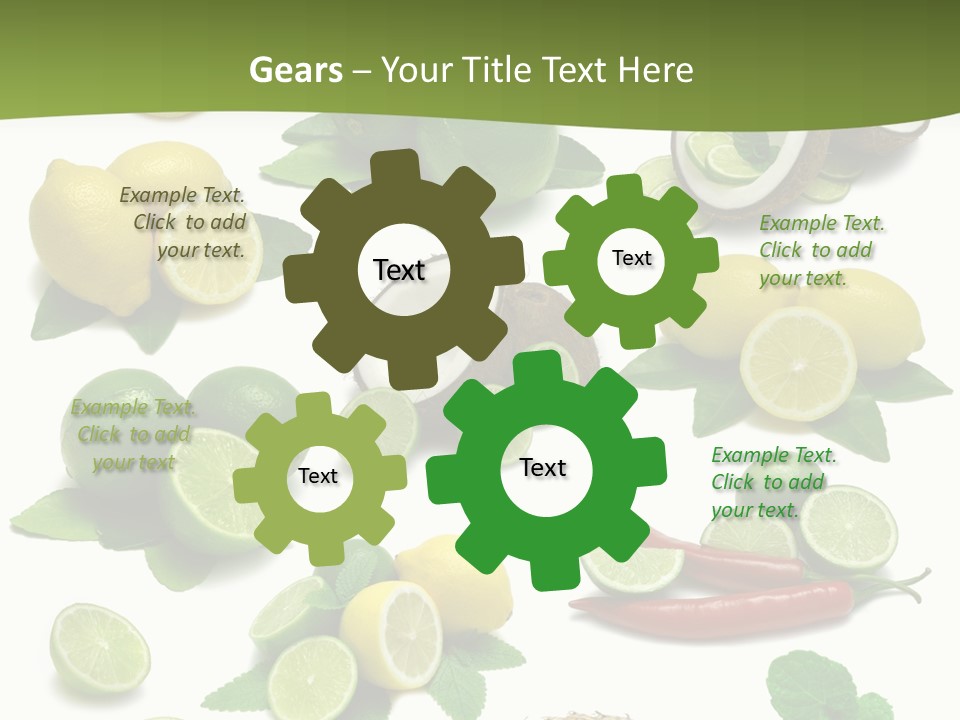 Isolated Chili Pile PowerPoint Template