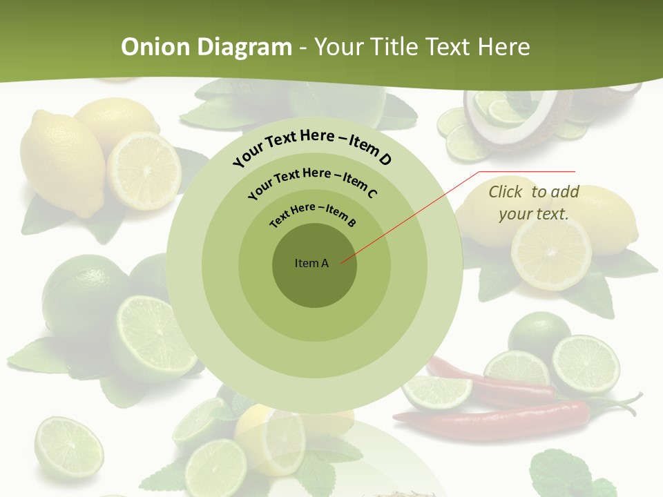 Isolated Chili Pile PowerPoint Template