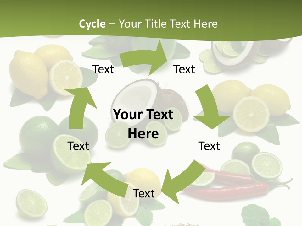 Isolated Chili Pile PowerPoint Template