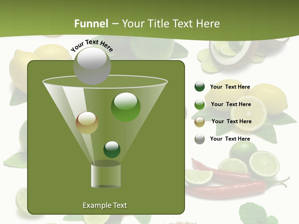 Isolated Chili Pile PowerPoint Template