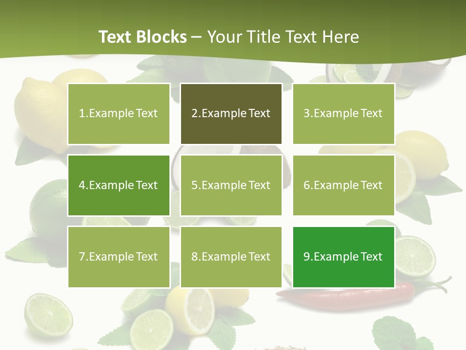 Isolated Chili Pile PowerPoint Template