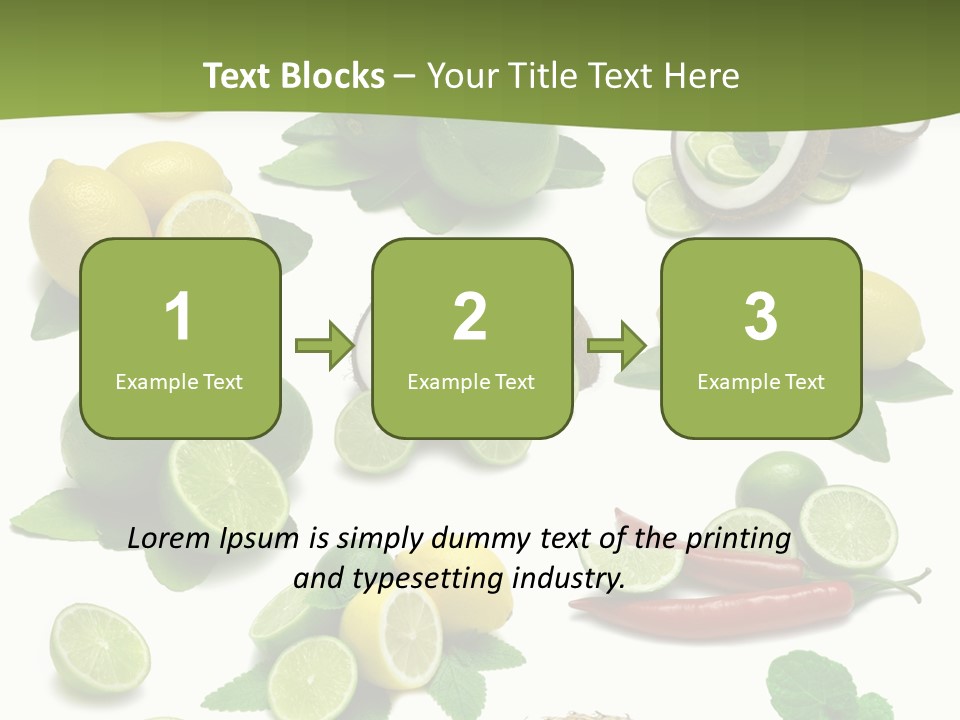 Isolated Chili Pile PowerPoint Template