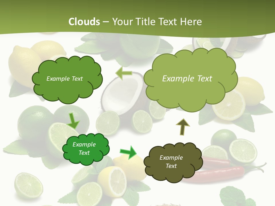 Isolated Chili Pile PowerPoint Template