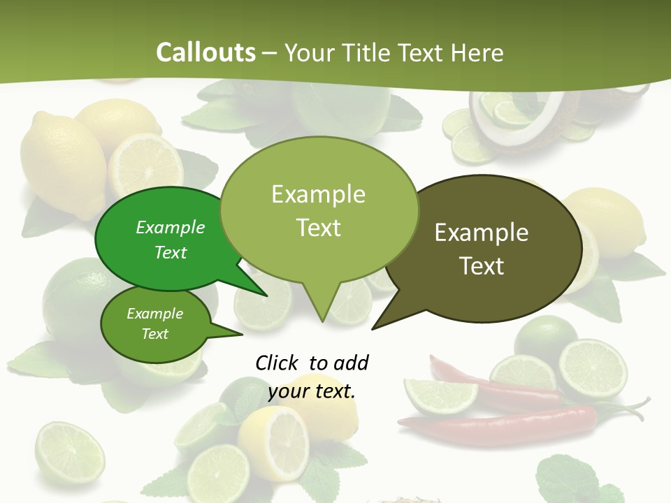 Isolated Chili Pile PowerPoint Template