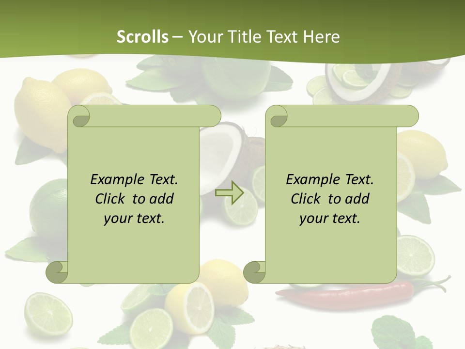 Isolated Chili Pile PowerPoint Template