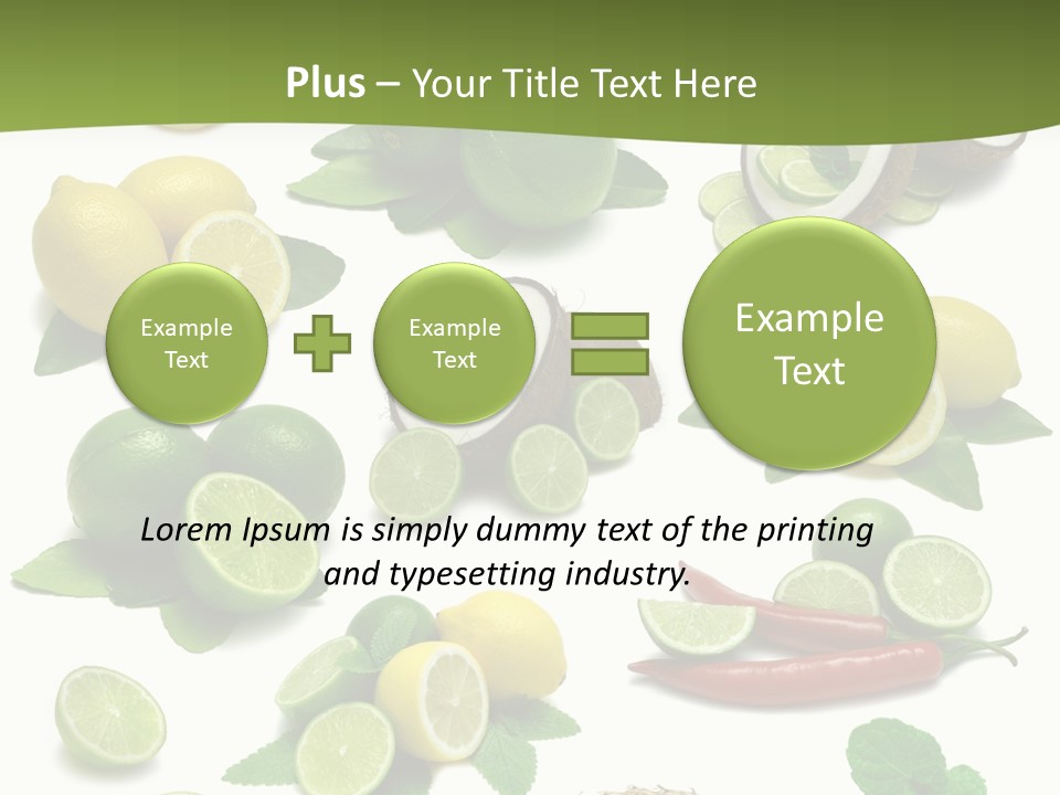 Isolated Chili Pile PowerPoint Template
