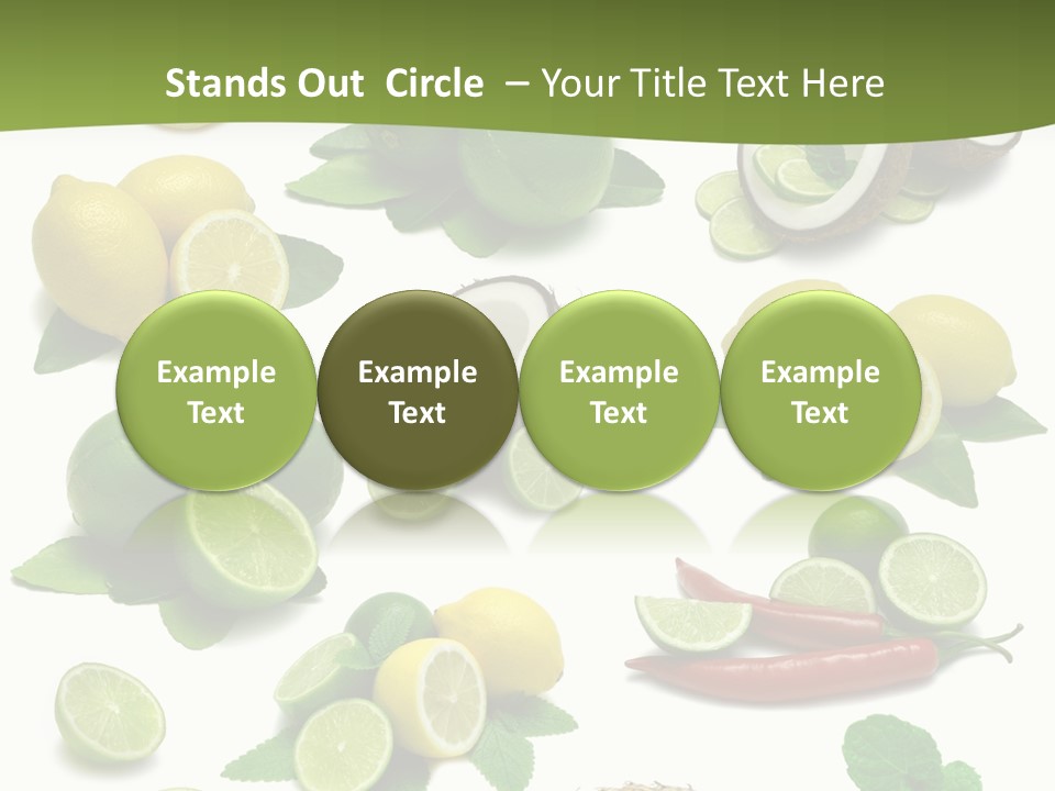 Isolated Chili Pile PowerPoint Template