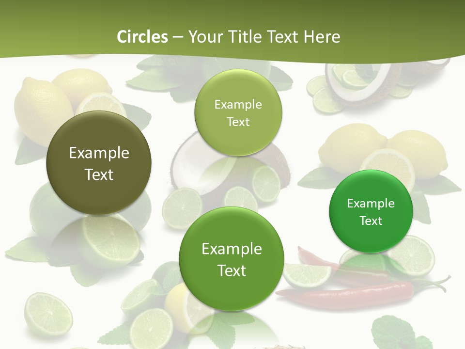 Isolated Chili Pile PowerPoint Template