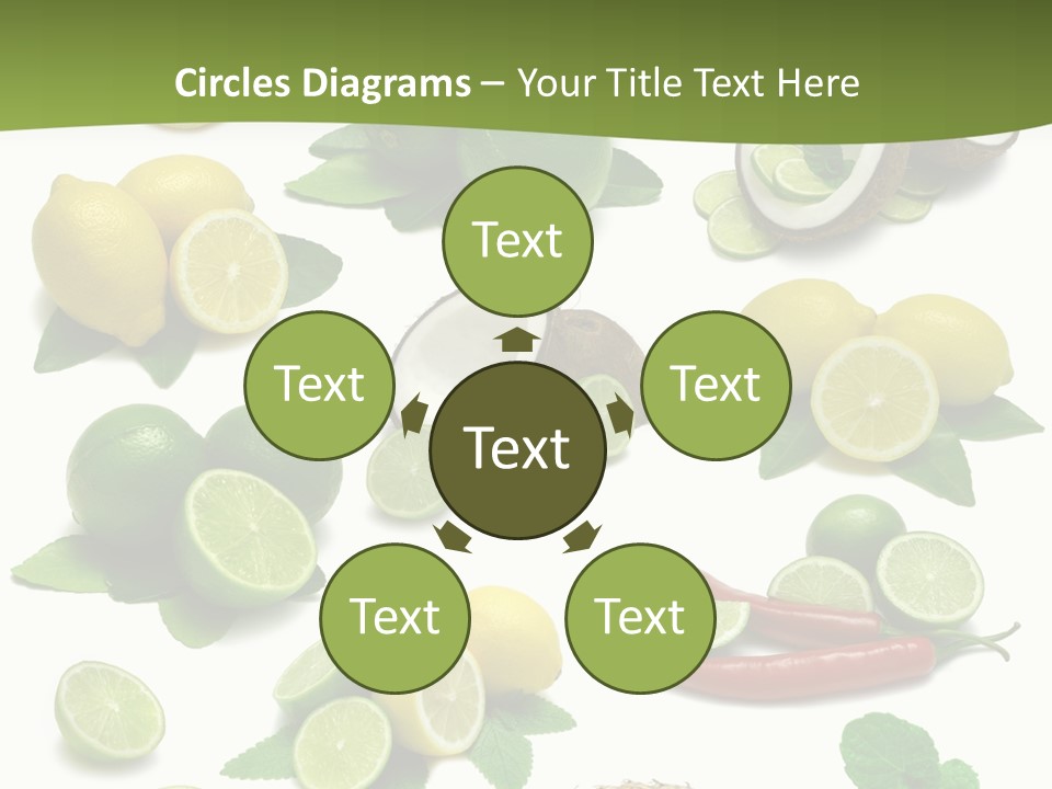 Isolated Chili Pile PowerPoint Template