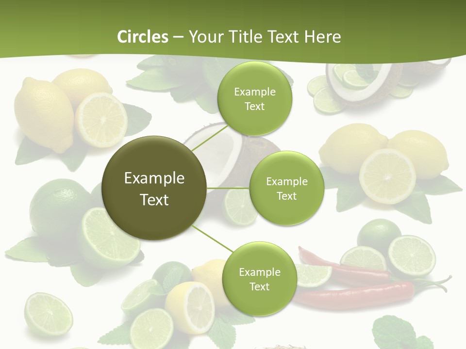 Isolated Chili Pile PowerPoint Template