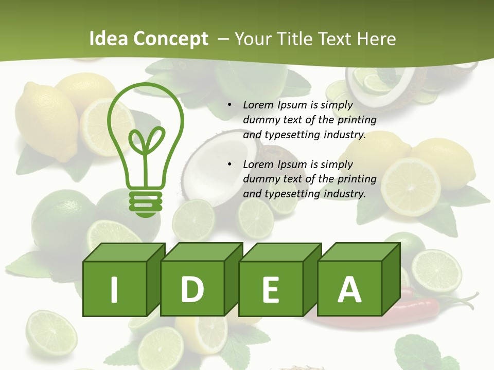 Isolated Chili Pile PowerPoint Template