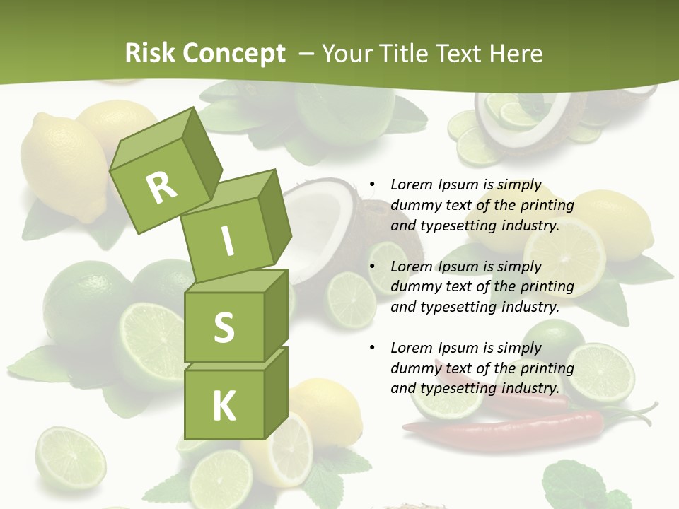 Isolated Chili Pile PowerPoint Template